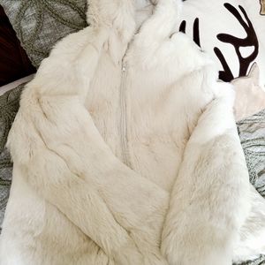Genuine 100% Rabbit Fur Jacket